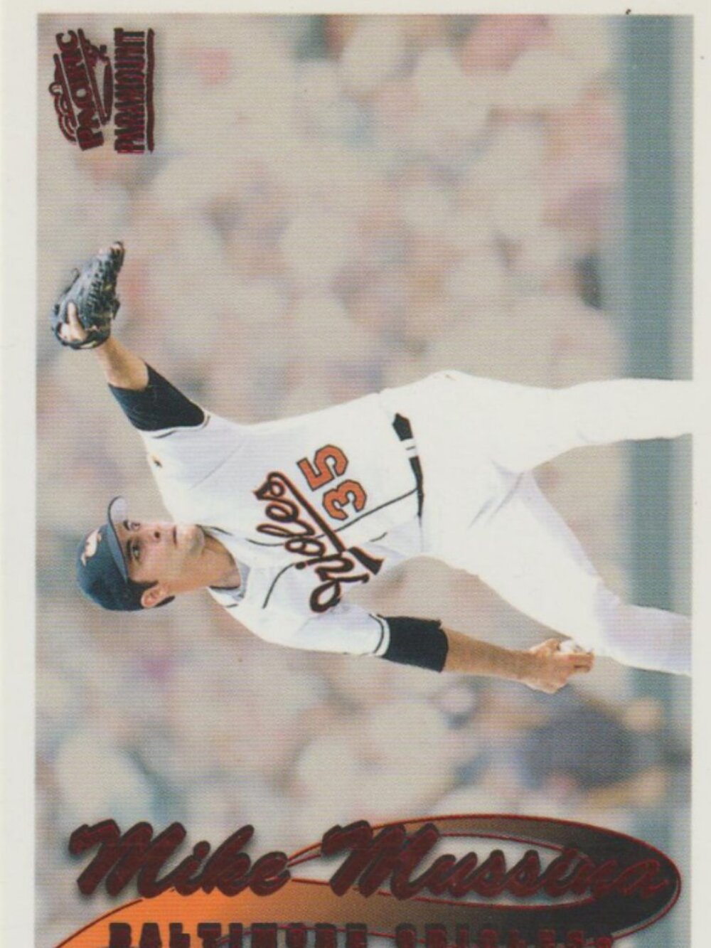 Rare Mike Mussina 1999 Pacific Paramount Red Foil Parallel #35